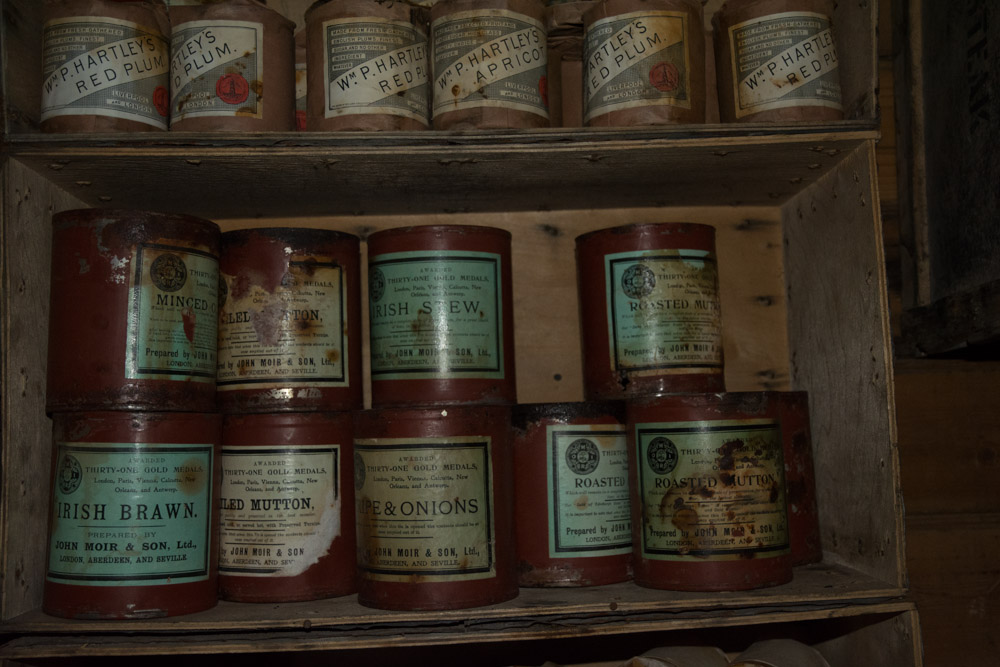  Irish stew and Brawn in Shackleton's hut, Cape Royds, Ross Island 