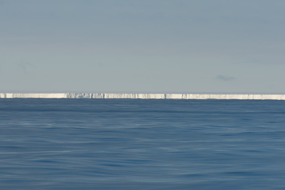 The Great Ice Barrier - The Ross Ice Shelf. It is the size of France. 350 miles long and goes back 200 miles