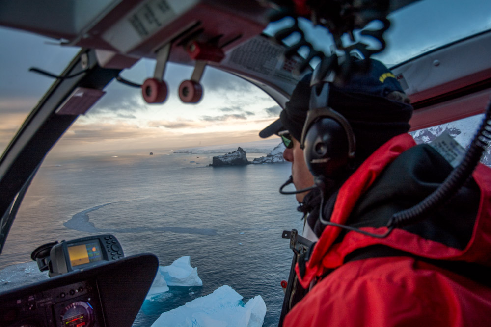 Flying at Peter 1 Island