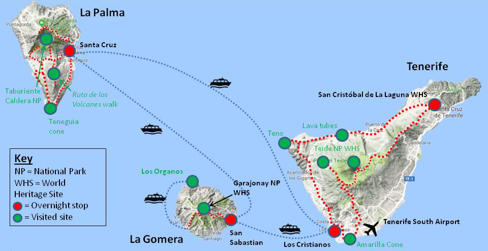 Canary Island5 Route map
