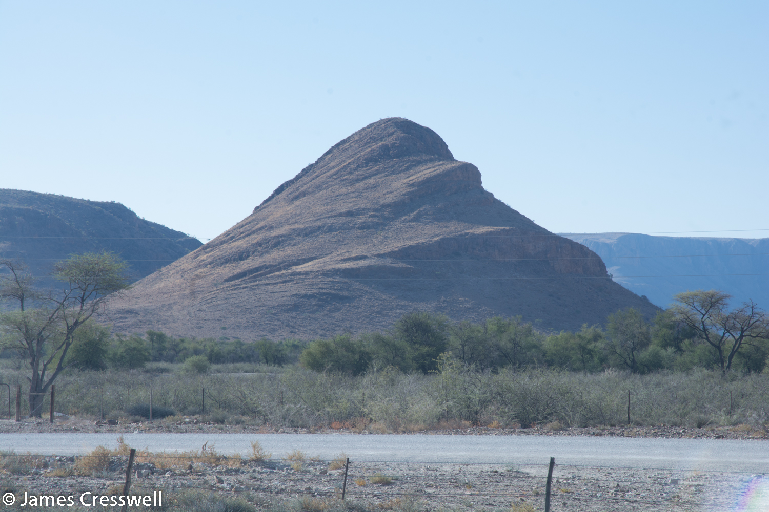 Imbricated thrust fault. Naukluft, Namibia