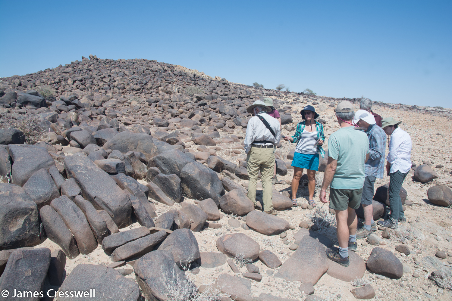 A large dolerite dyke emplaced as Gondwanaland began to split and the South Atlantic began to form, Namibia.