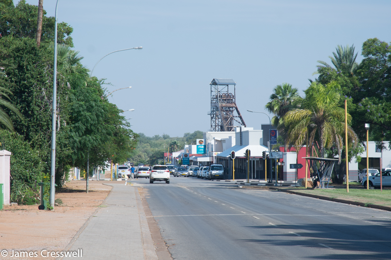 The Tsumeb Mine. The mine was one of the world's best mineral mines and in it were found the world's best crystals of Azerite and Dioptase.
