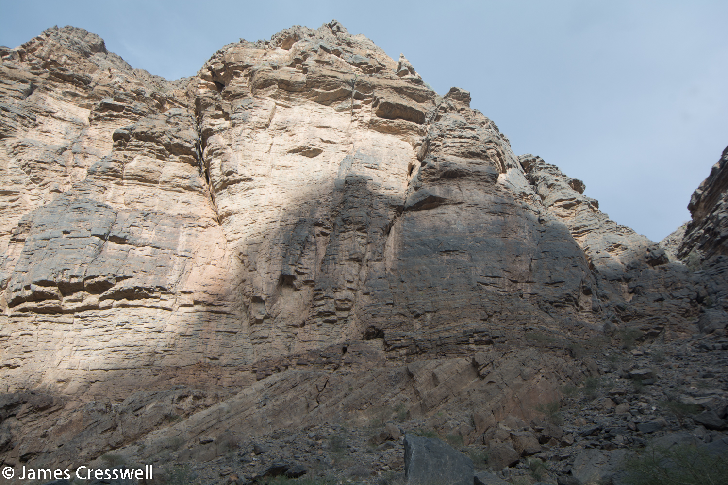 Unconformity with Permian rocks overlying Precambrian rocks