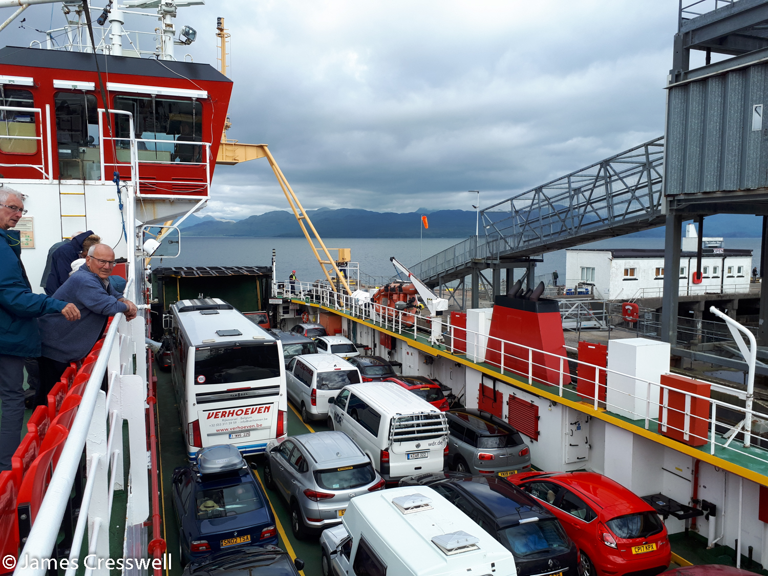 Leaving the Isle of Skye by ferry.