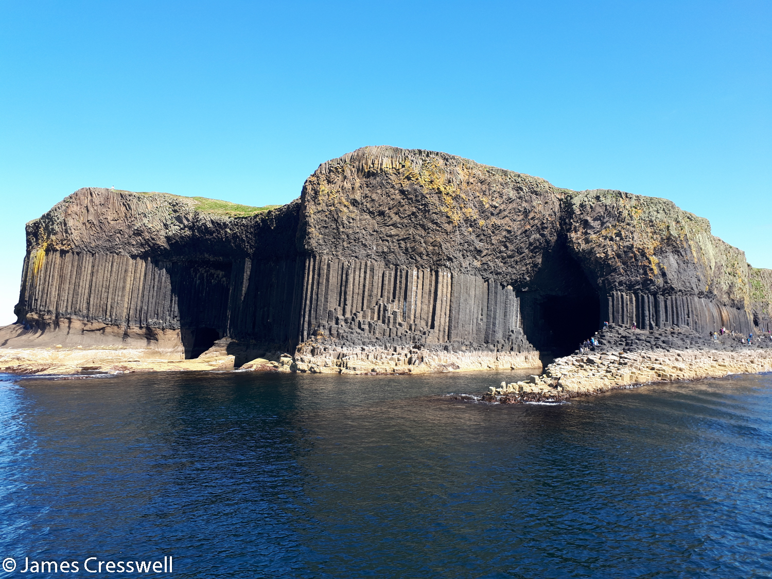 View of Fingal's Cave from the sea