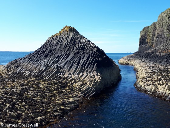 Columnar cooling structures on the island of Staffa
