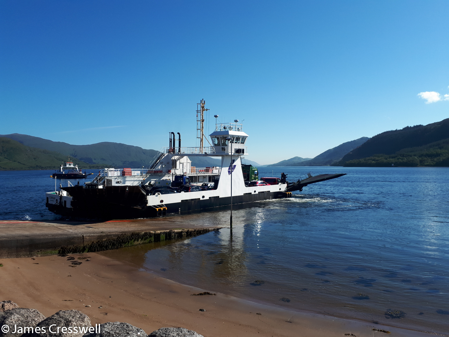 The Corran Narrows ferry crossing the Great Glen Fault in the Lochaber Geopark