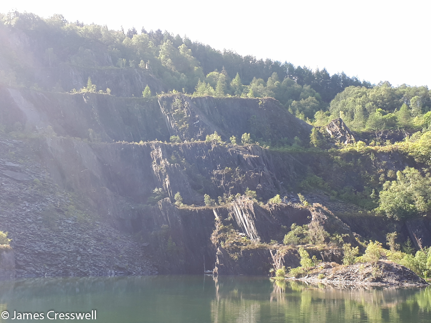 Slate in the Ballachulish slate quarry
