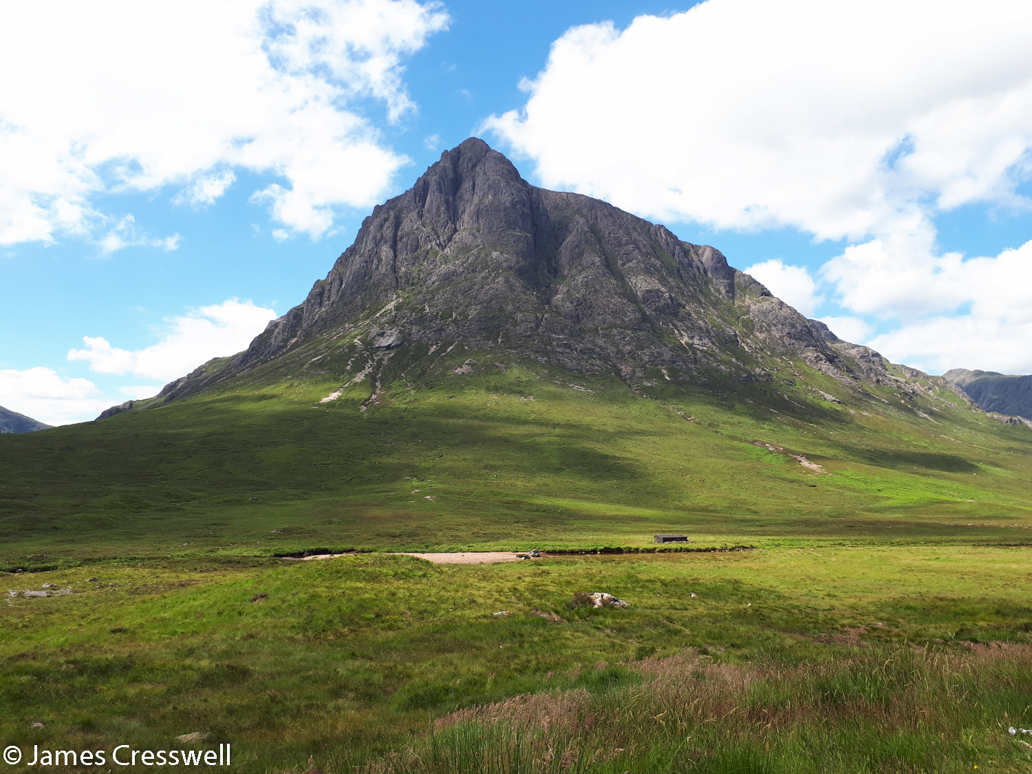 Stob Dearg, its rocks are made up of a vent of the Glencoe volcano