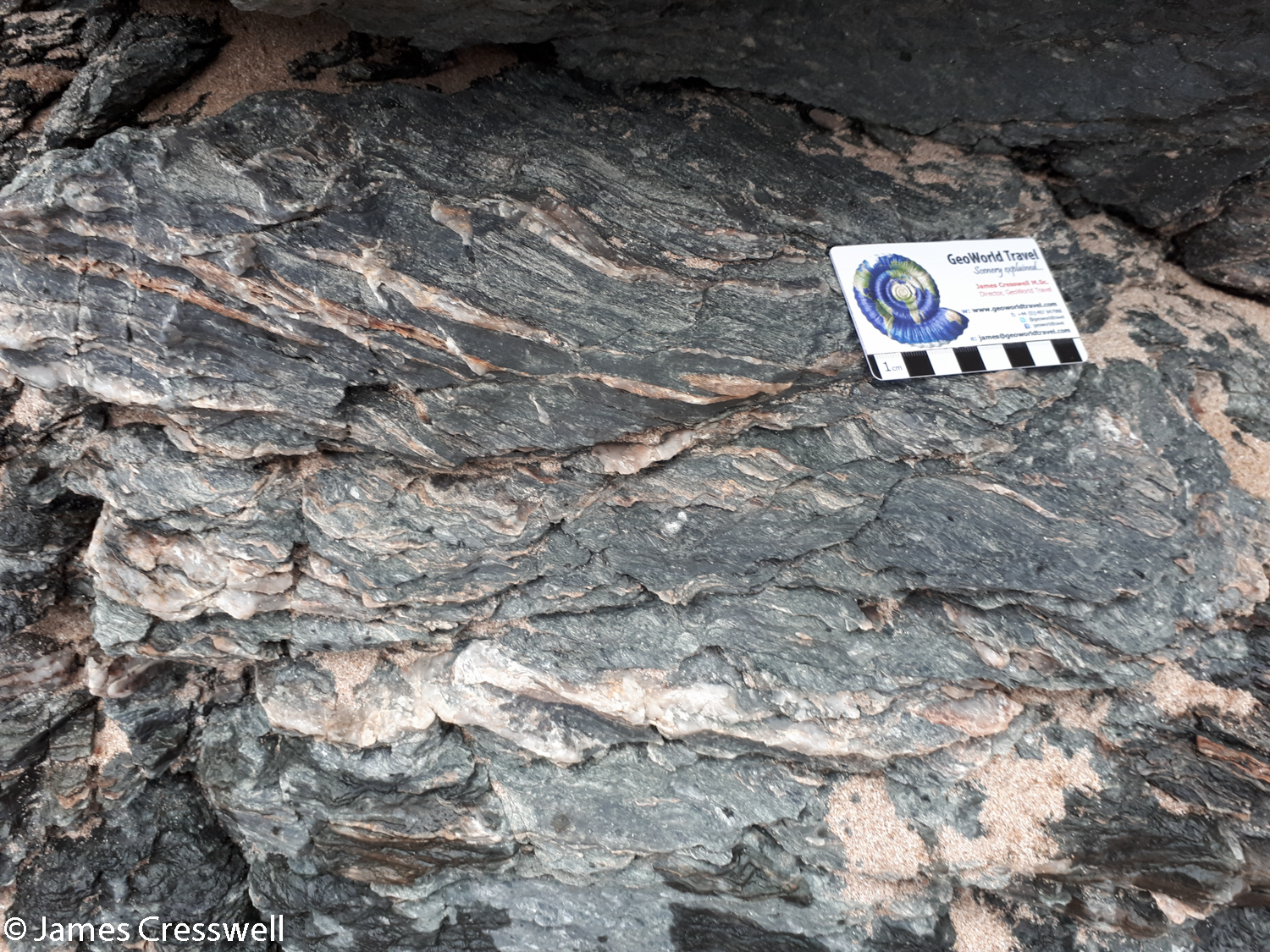 Mylonite, Oystershell rock