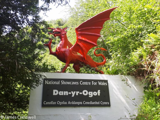 Dragon at entrance of the National Show Caves