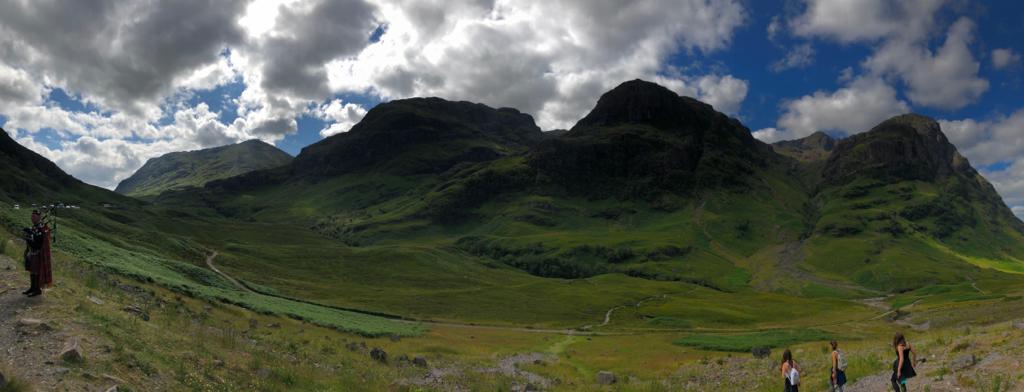 The Three Sisters of Glencoe their rock faces are made up of rhyolite lava flows and pyroclastic deposit