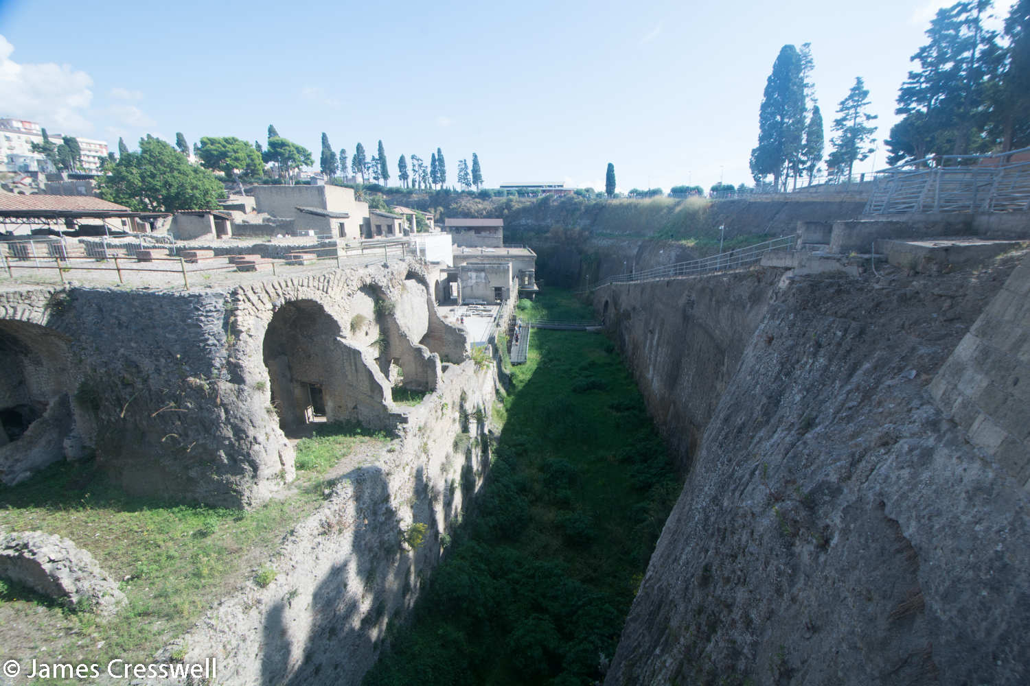 Ancient coastline at Herculaneum