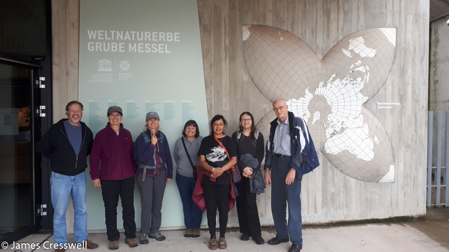 Group outside museum