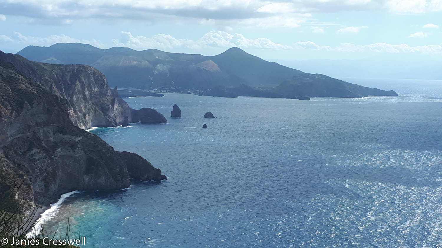View of Vulcano island