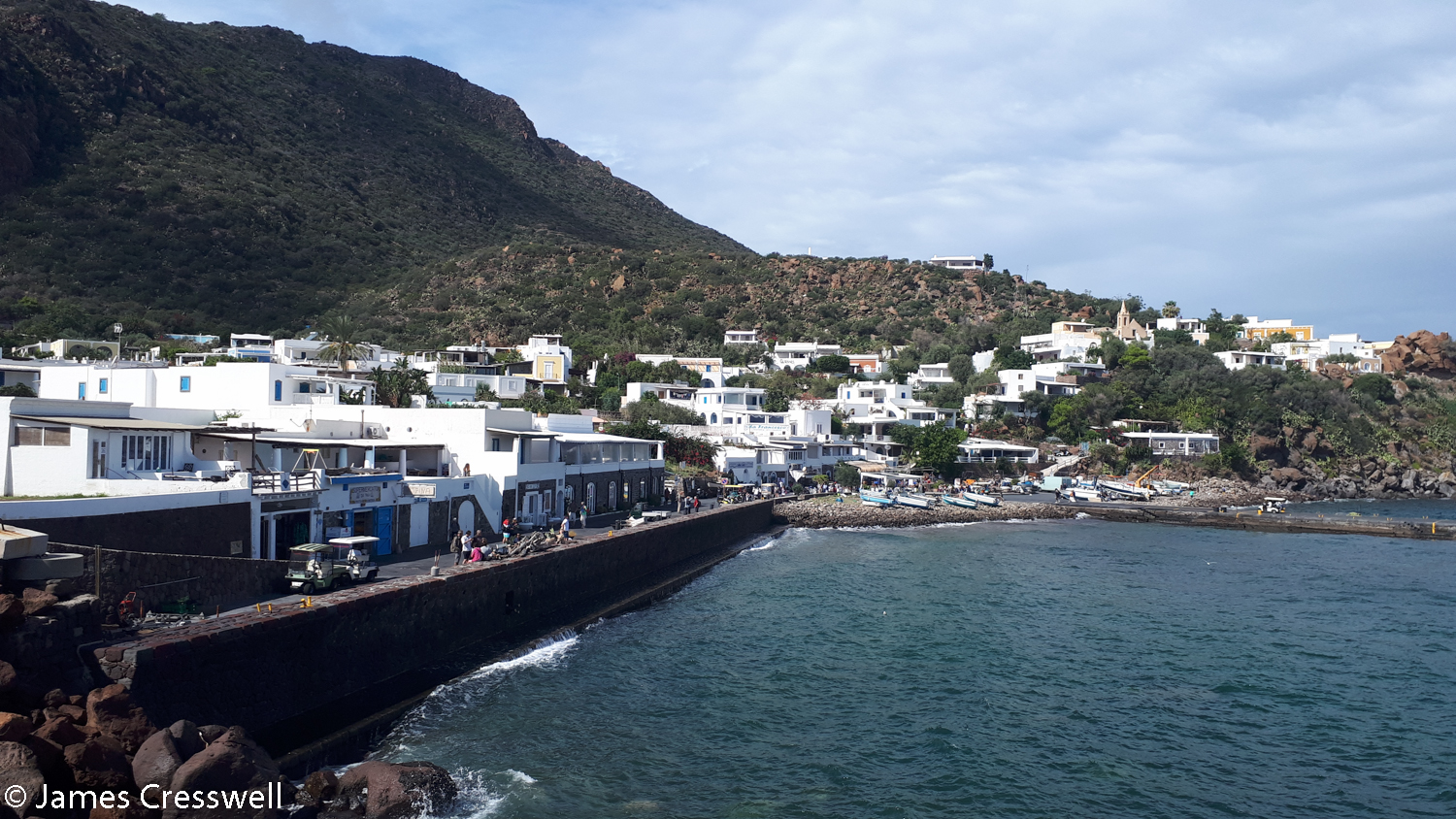 Small town on island coast