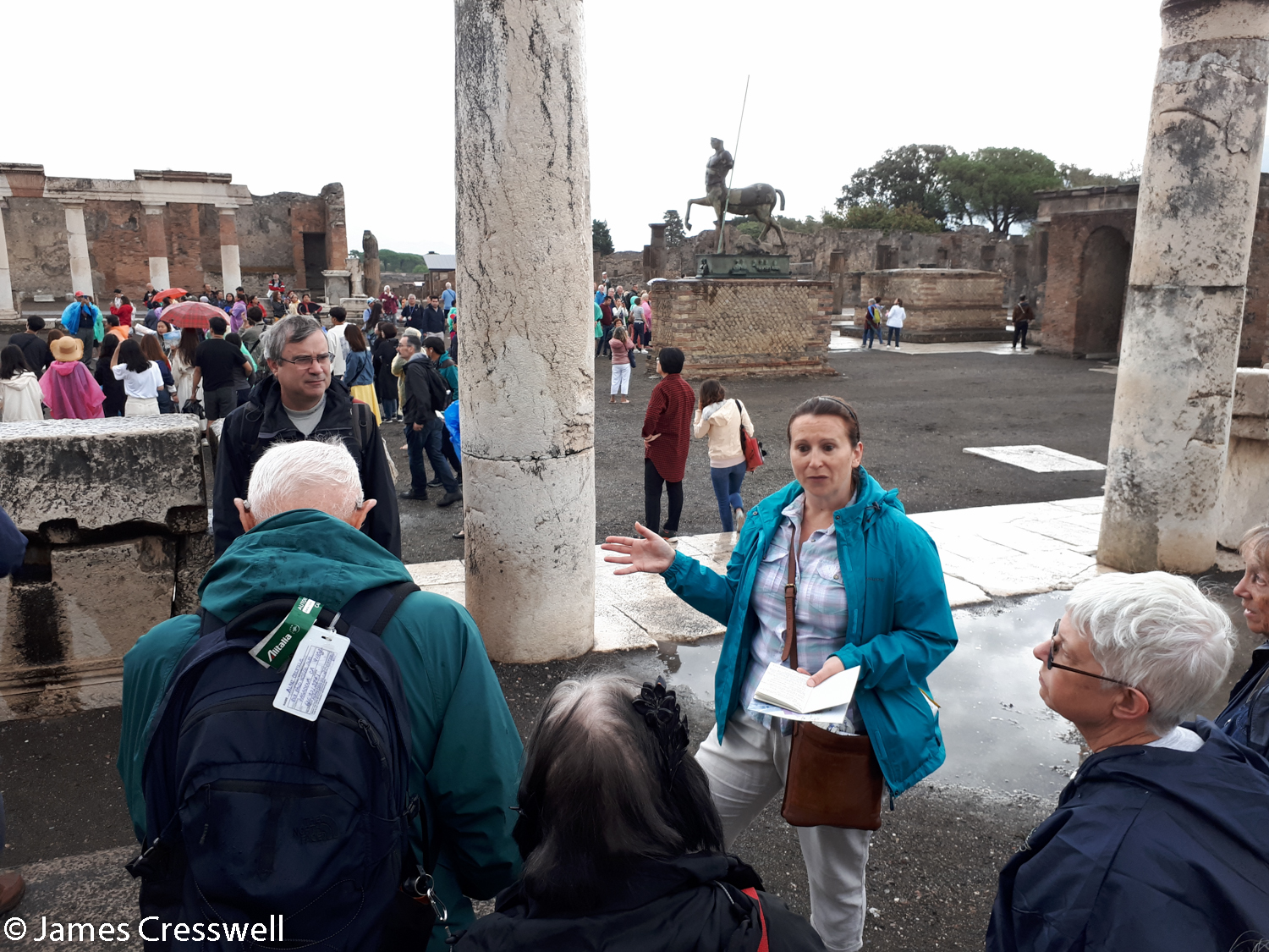 Guide explaining the Roman Forum