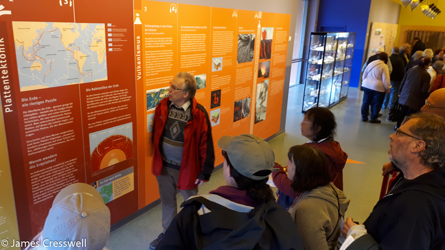Tour group in museum