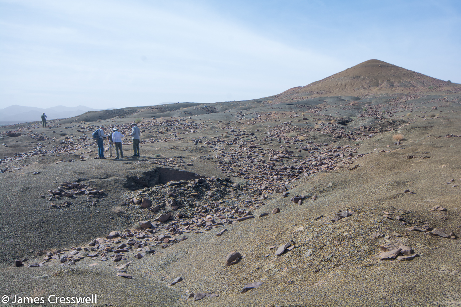 View of diggings for trilobites