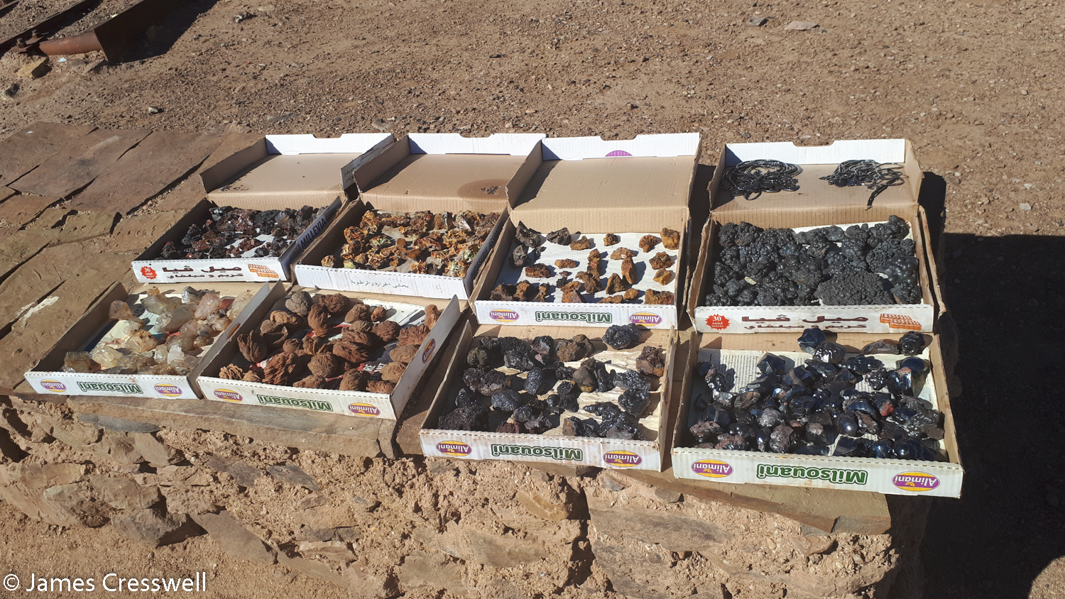 Minerals in boxes for sale