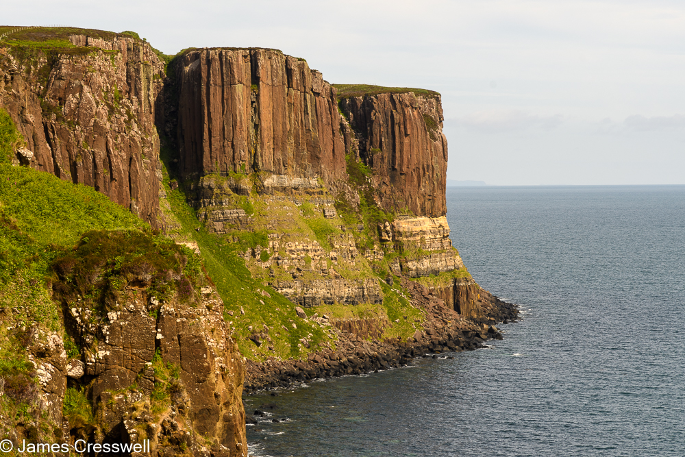 A cliff and sea