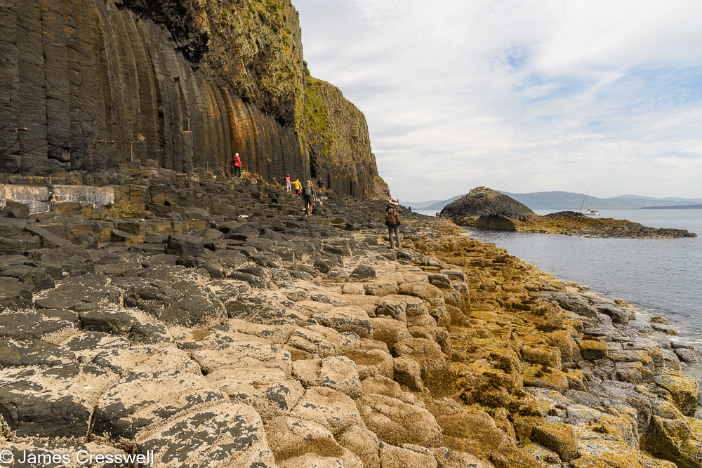 A columnar basalt shoreline on the Isle of Staffa