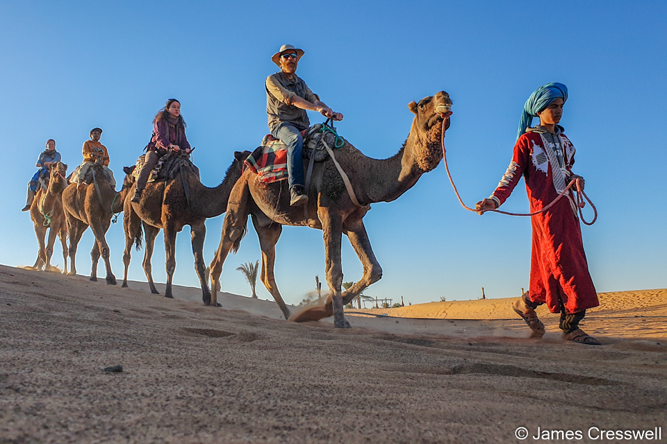 We took a camel ride into the Erg Chebbi bachen dunes to watch the sunset