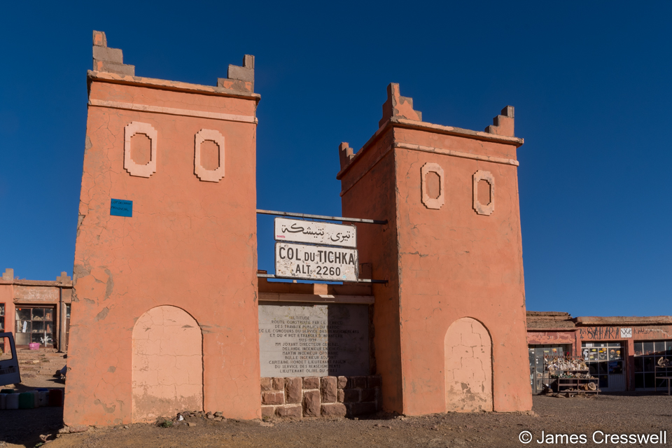 The Col du Tichka, the highest point on the Marrakech to Ouzarzate road