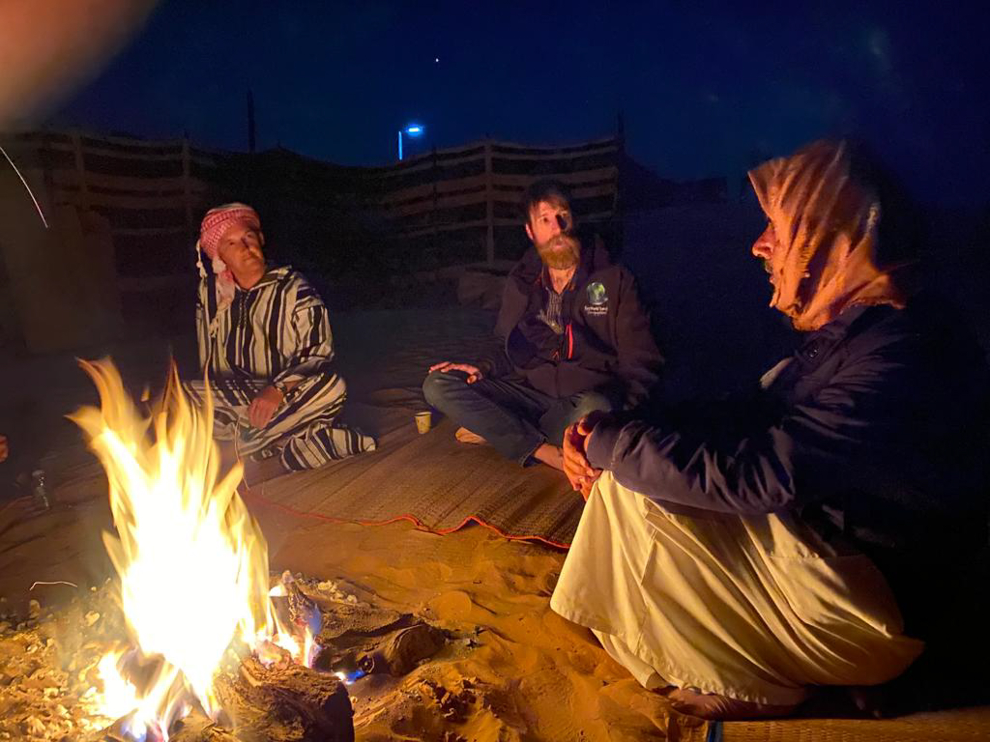 Around the campfire ©Frank Taylor