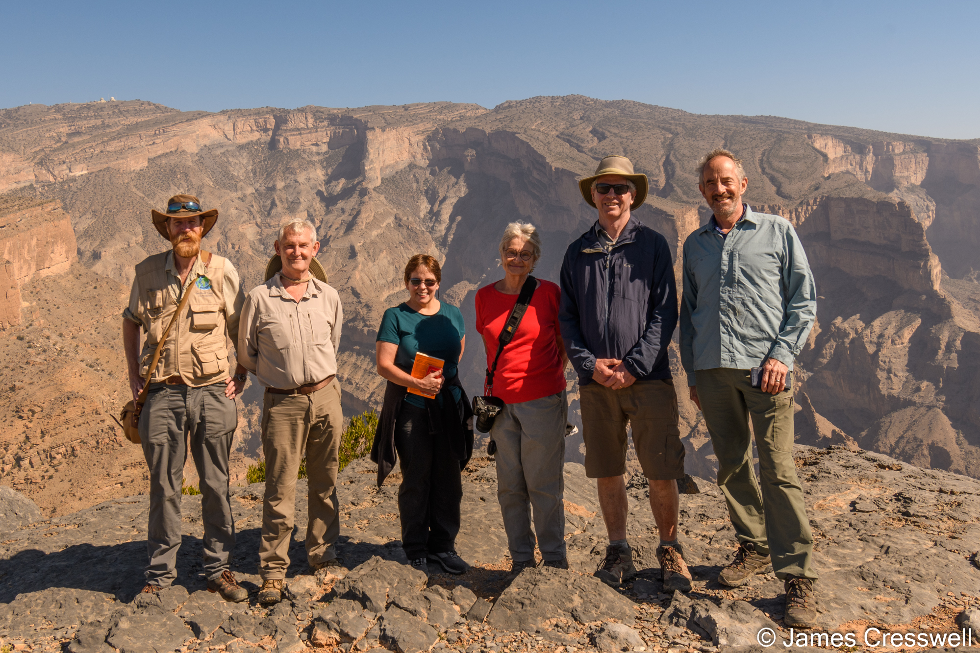 A group at the Grand Canyon of Arabia.