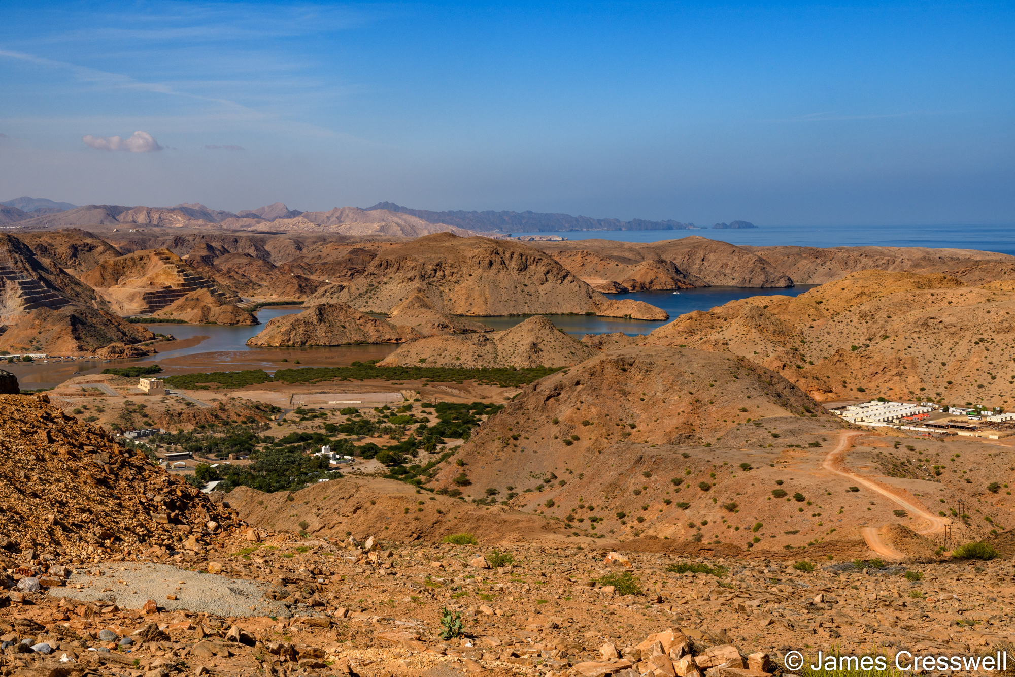 A view of drowned valleys