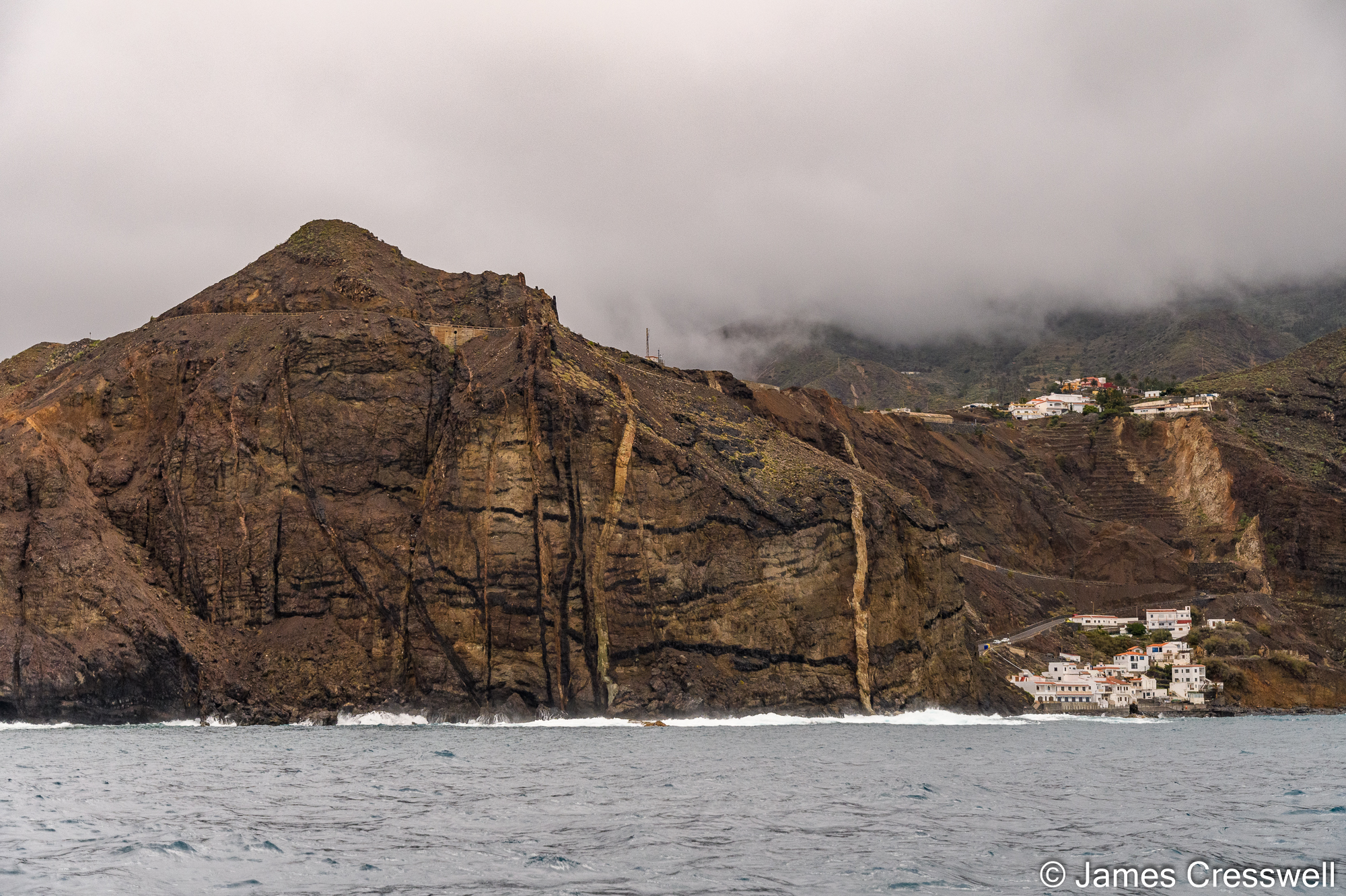 A clifftop village and several spectacular dykes