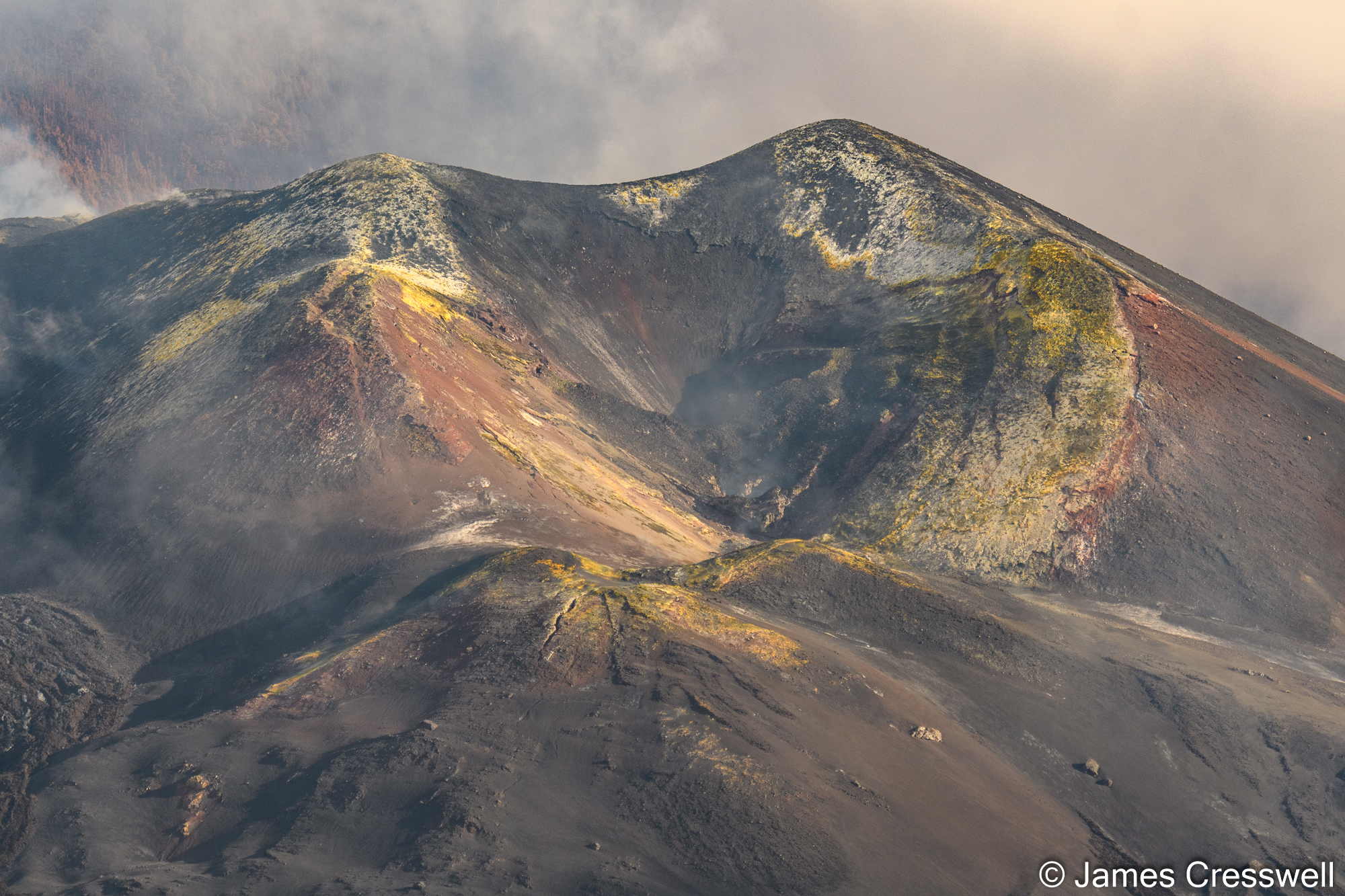 New volcanic cone on La Palma