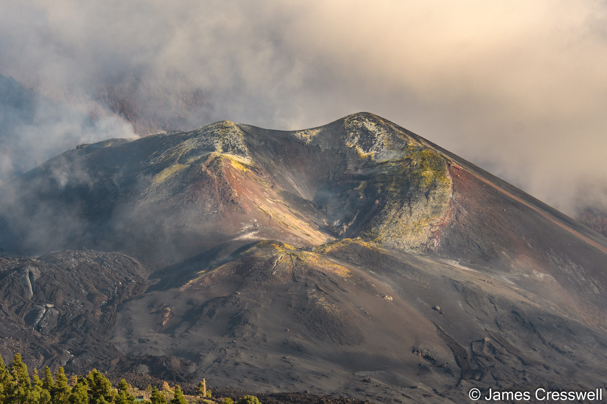 New volcanic cone on La Palma
