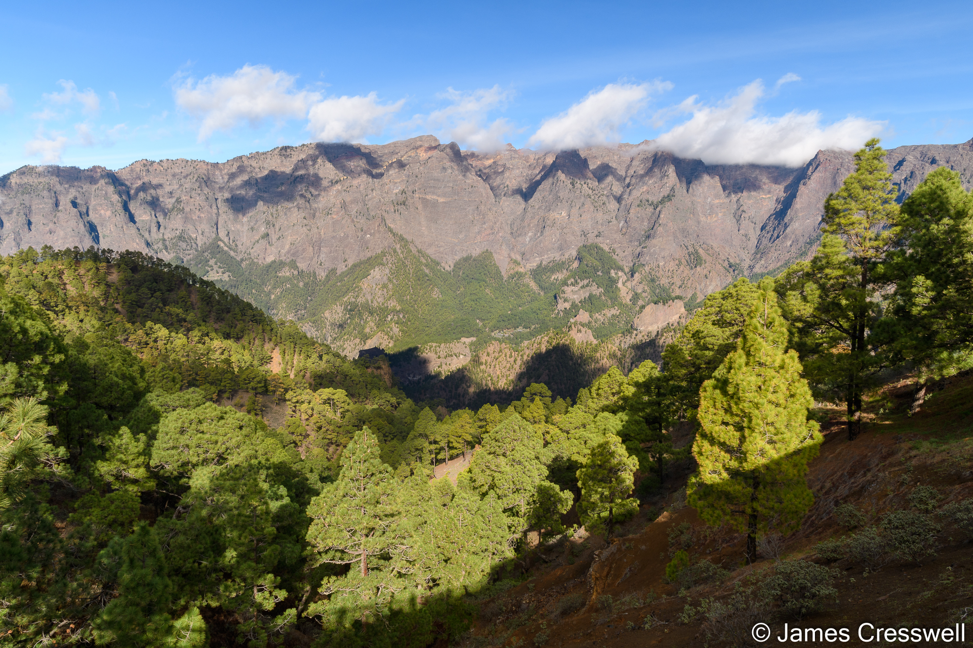 View into Taburiente Caldera