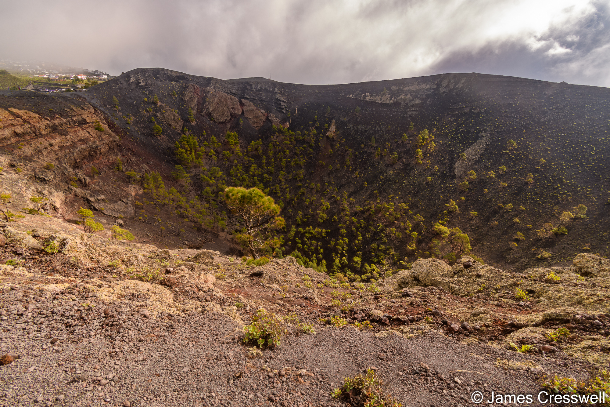 The interior of the San Antonio cone