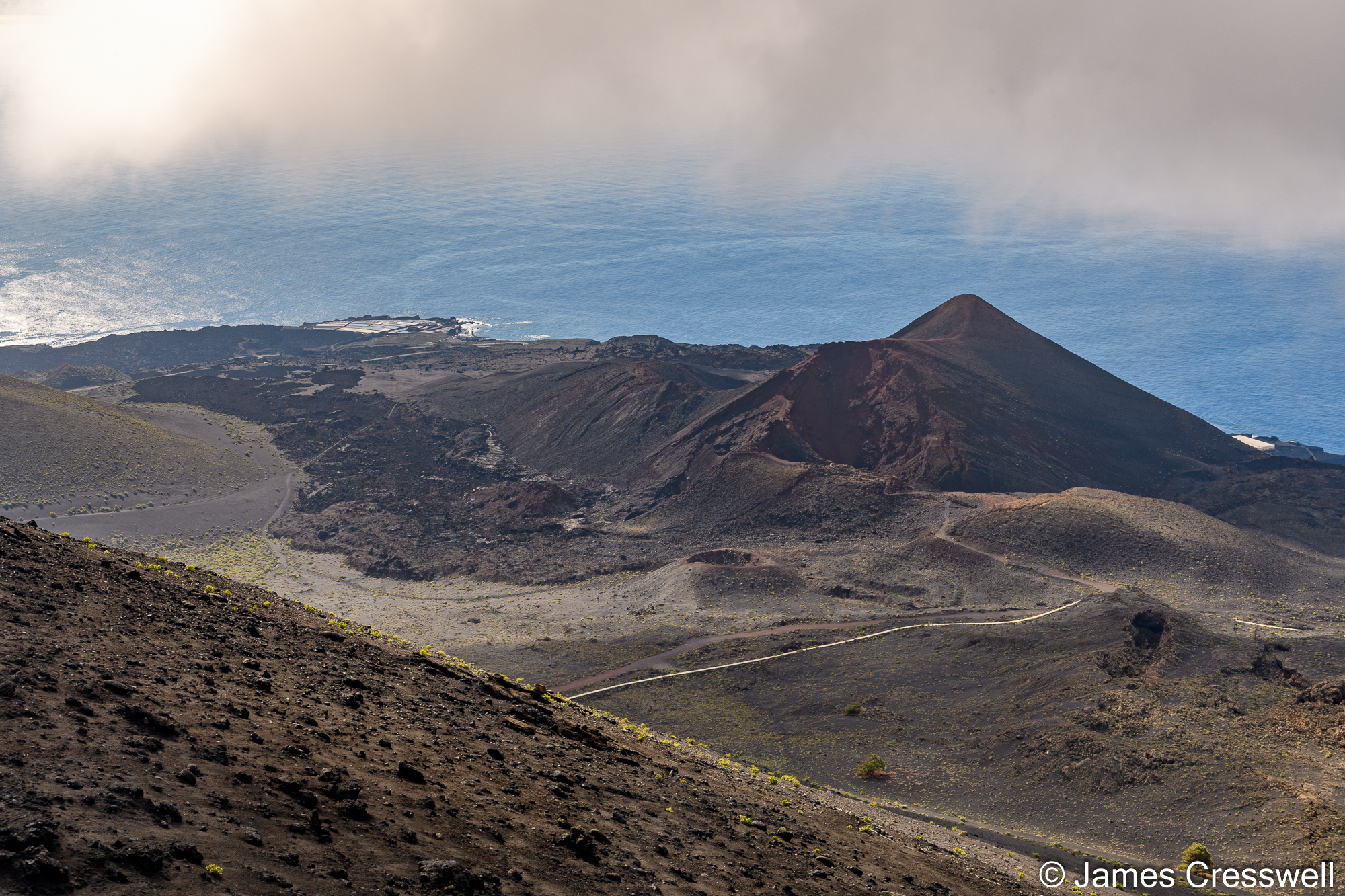 A view of the 1971 Tenequia cone