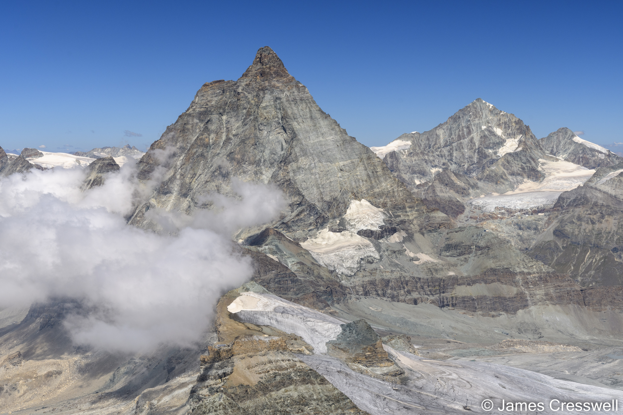 Mountains with clouds