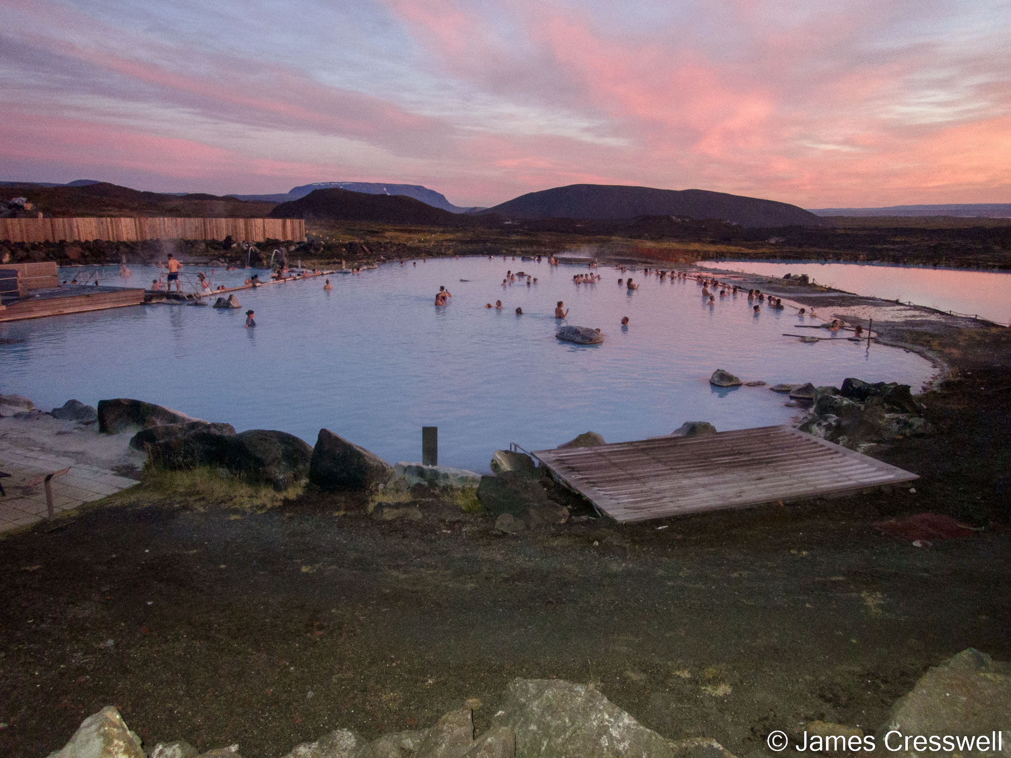 An outdoor swimming pool