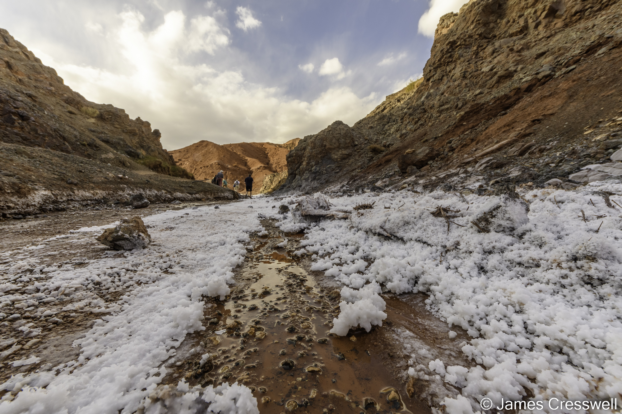 A picture of salt crystals